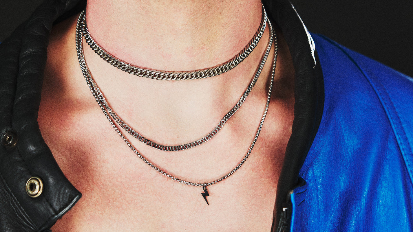 SILVER CURB CHAIN