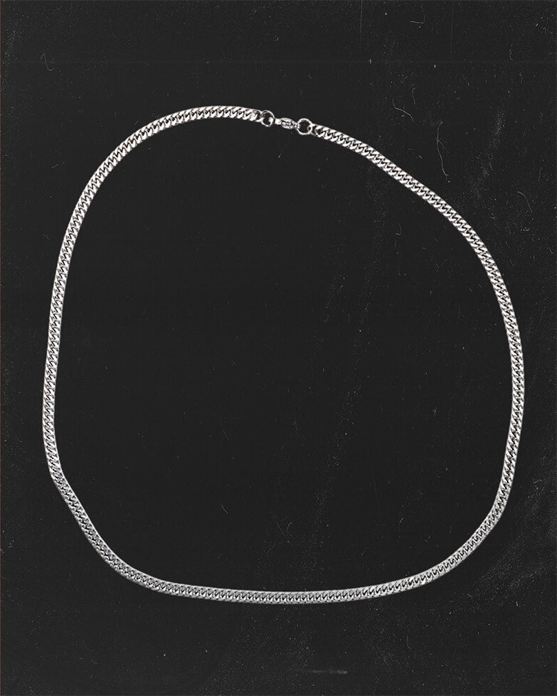 SILVER CURB CHAIN